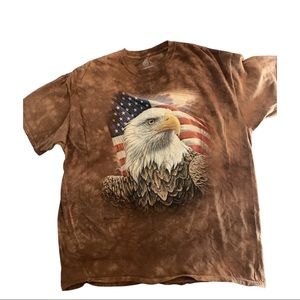 The Mountain T-Shirt American Flag And Eagle (2016 Dimitar Neshev) Sz 2XL